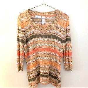 JH COLLECTIBLES Long Sleeve Crochet Knit Top